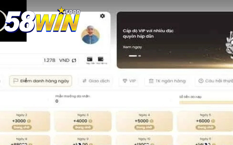 Lợi ích khi thực hiện rút tiền 58win